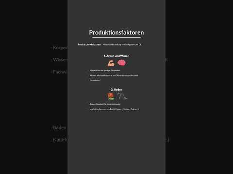Produktionsfaktoren