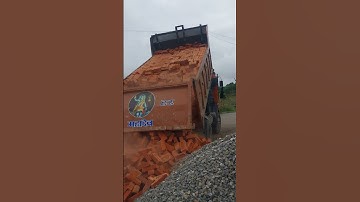 unloading bricks Construction Site 🧱🧱