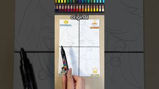 Drawing Princess Peach In Different Art Styles?✨👑 (PART 1 - Normal) #art #drawing #mario #shorts