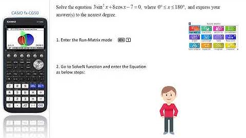 Trigonometric Equations by CASIO fx-CG50