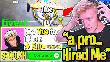 Controller Pro HIRES Tfue to Coach Him & This Happens... (Fortnite)