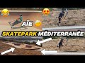 GROS TRICKS ET CHUTES AU SKATEPARK DE LA MÉDITERRANÉE EN TROT FREESTYLE 