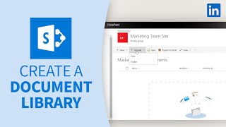 sharepoint tutorial - create a document library