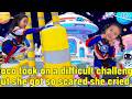 Coco And Her Dad Went To The Children's Amusement Park For A Challenge But Got Scared And Cried.