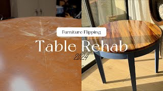 First Time Furniture Flip / Small Table Rehab / Epoxy / HVLP Paint Sprayer / Casuarina Wood