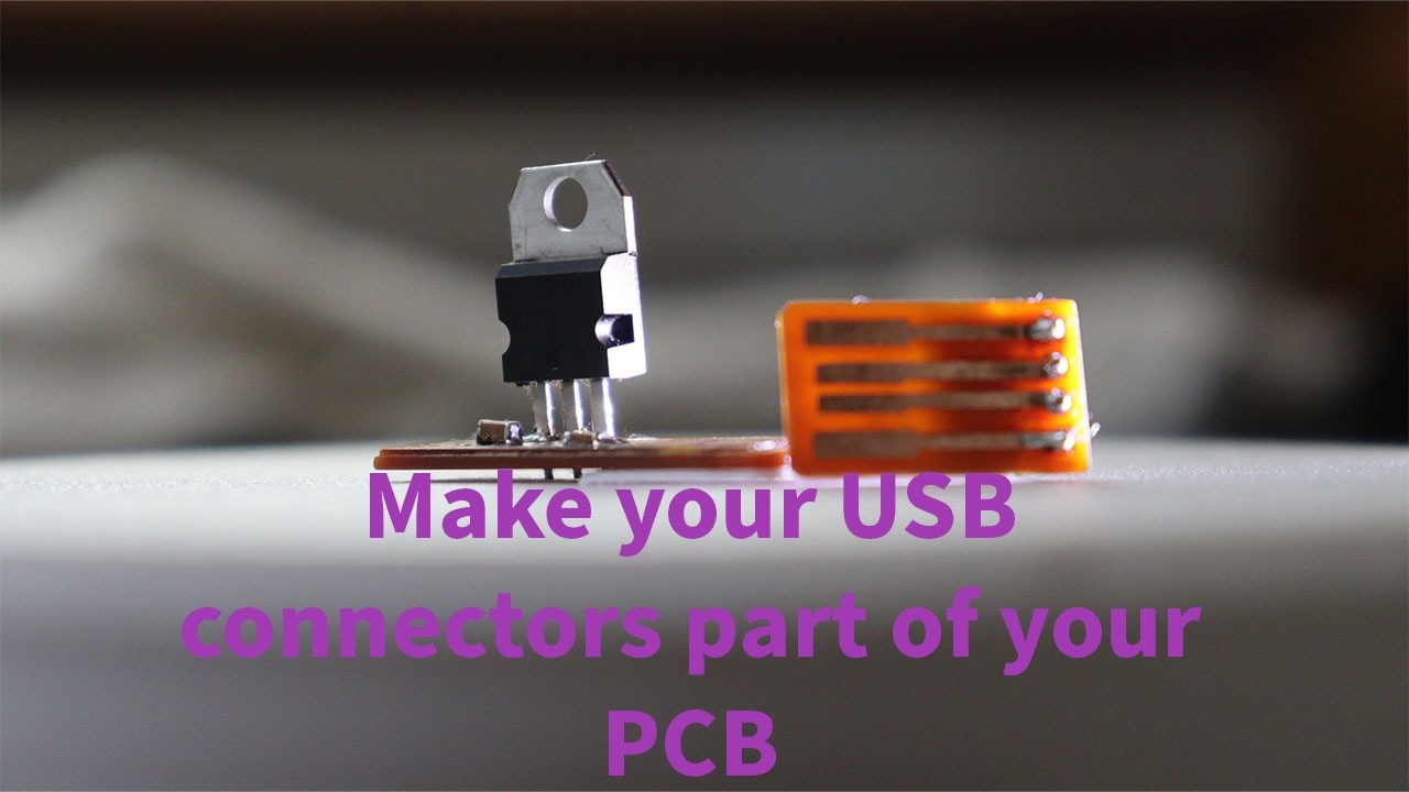 Making Computer Connector (How to) Make On-PCB USB Connectors to save time and money - YouTube