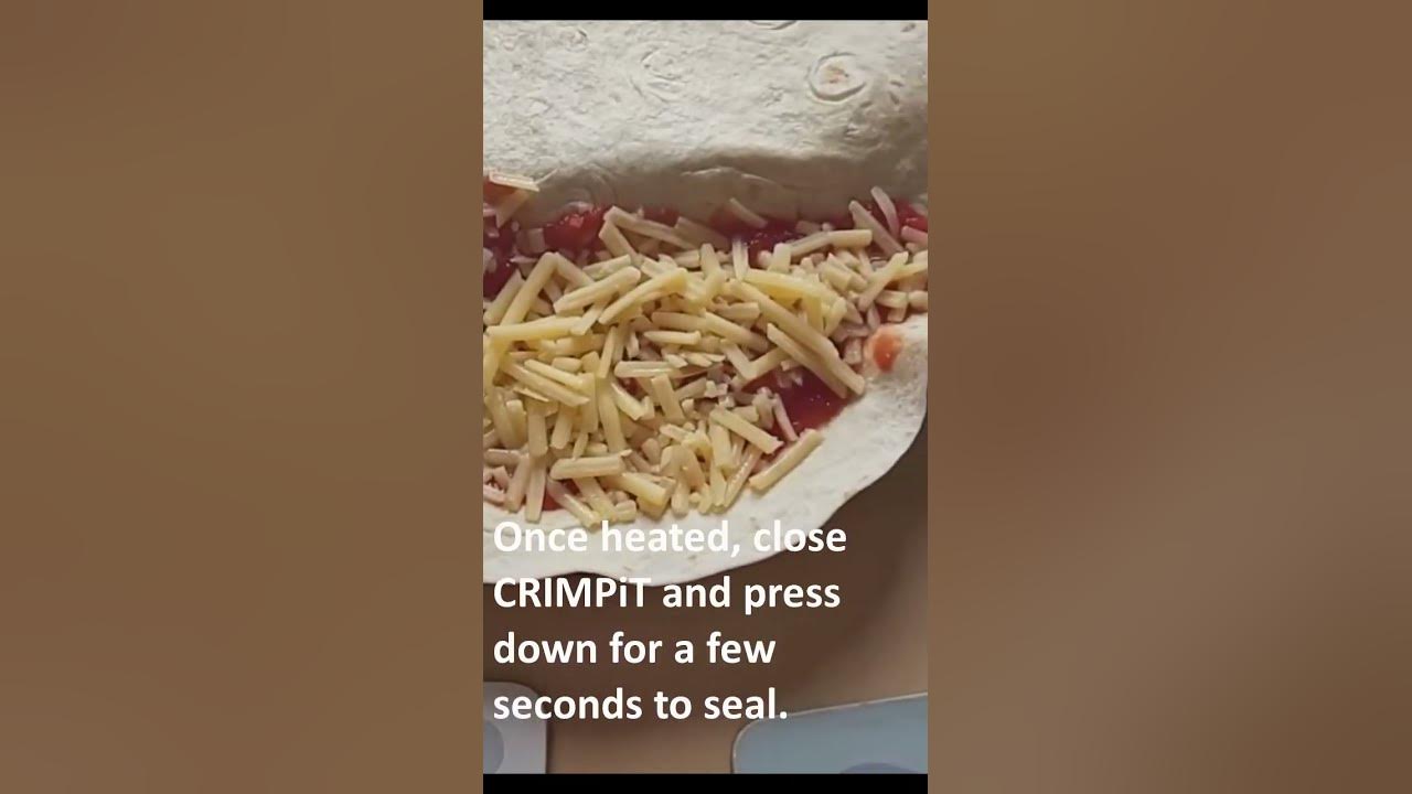 Making your first calzone with the new CRIMPiT wrap maker 