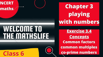 Common factors and common multiples between two numbers, class 6 maths | Ch - 3 playing with numbers