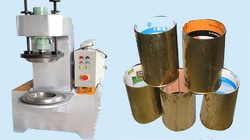Metal cans tin lids curling beading machine semi automatic pneumatic cans making الهوائية آلة الشباك