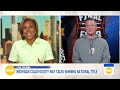 Dusty May discusses national championship win