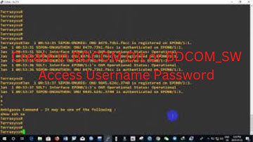 Create in BDCOM Olt or BDCOM_SW Access Username Password