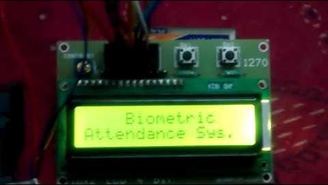 Bio metric fingerprint attendance system using 8051 and R305 .mp4