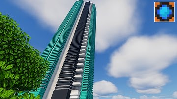 Minecraft Modern Skyscraper Tutorial #13 | Modern Apartment Building \ how to build in Minecraft