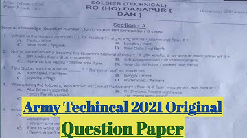 Army Technical 2021 Question Paper/Army Technical Original Question Paper/Army Technical/