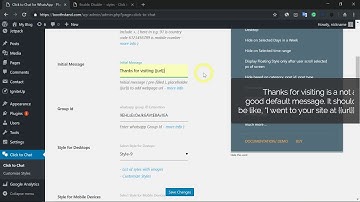 How to configure "Click to Chat" WhatsApp plugin in WordPress