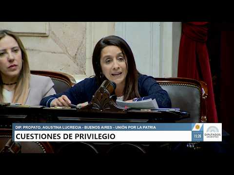 Diputada Propato, Agustina Lucrecia - UxP - Sesión 09-09-2026 - CP