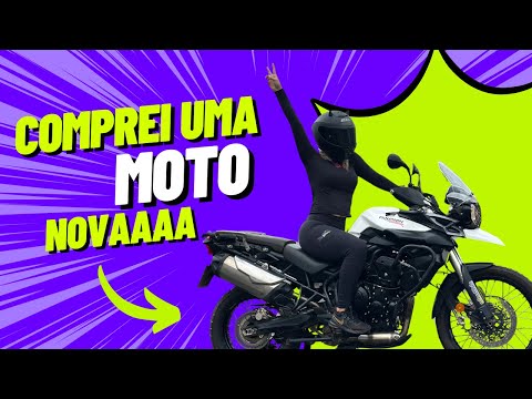 COMPREI UMA MOTO NOVA - TIGER 800 #thaysrx