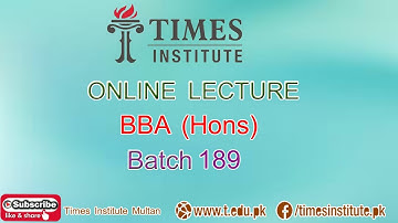 BBA (Hons) 189  (Statistical Inference Lecture 2)