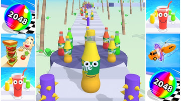 Ball Run 2048, Sandwich Runner, Juice Run, Shape-shifting New Hyper Casual Games