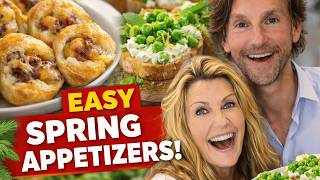 Simple and Easy  Appetizers in Minutes  | Crescent Roll Bites & Ricotta Pea Crostini | Daphne Dishes