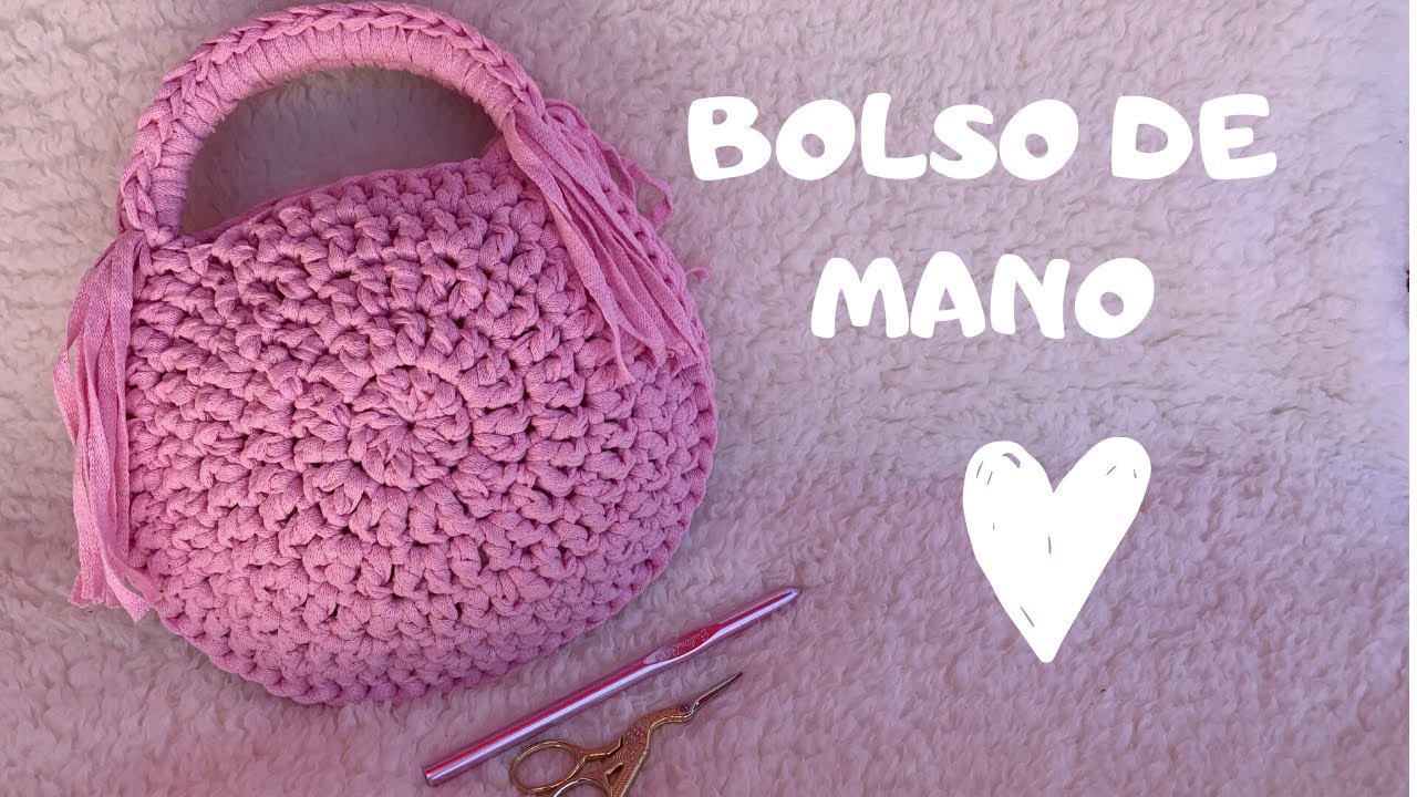 BOLSO DE MANO A CROCHET PARA PRINCIPIANTES - YouTube