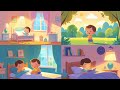 🌅 Toddler Lullaby About Morning to Night 🌙 | Gentle Sleep Song for Kids 👶 | Day to Dream Music 🎵