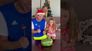 Best game play at home with watermelon, Funny family play games #shorts