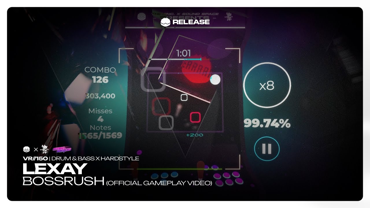 Watch Lexay - BOSSRUSH (Official Gameplay Video) | D&B & Hardstyle | Velocity X Sound Space OST on YouTube Watch Lexay - BOSSRUSH (Official Gameplay Video) | D&B & Hardstyle | Velocity X Sound Space OST on YouTube