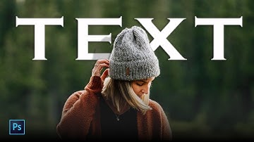 Add Text Behind Object With REAL Shadows in Photoshop!