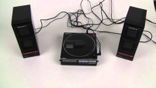 Sony D-50 MK2 DiskMan Playing through a pair of Sony SRS-50 Speakers