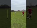 Football drill working on movement to receive the ball #football #coaching #soccer #skills