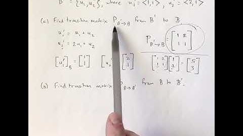 Linear Algebra - 4.6 Finding transition matrices (the long way)