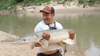 Bank fishing on the Buffalo Bayou for big fish