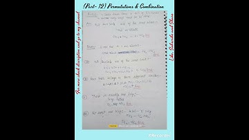 (Part-12) Permutation & Combination #mathematics #short #maths #combination  #permutation  #shorts