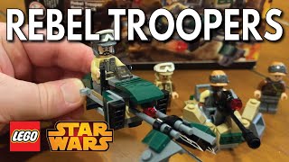 Building Lego Star Wars Rebel Trooper Battle Pack Set #75164