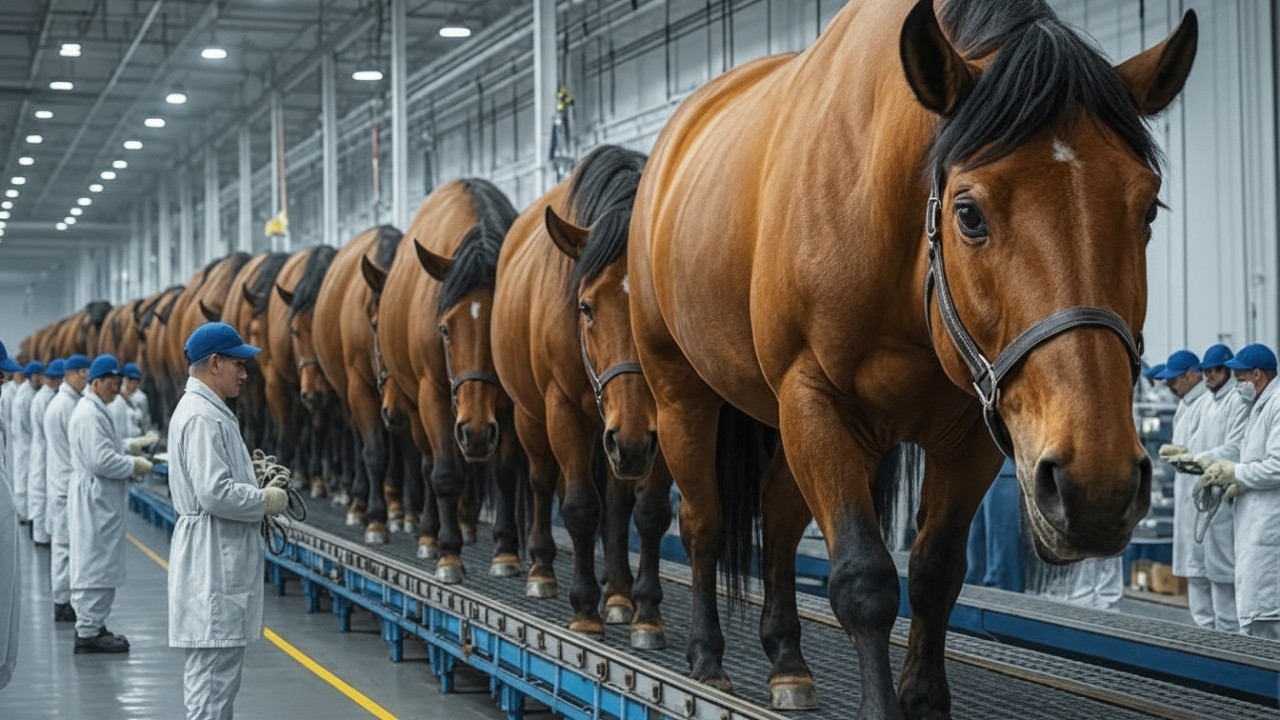 How Horse Meat Is Processed | Inside a Modern Processing Plant (Full Process)