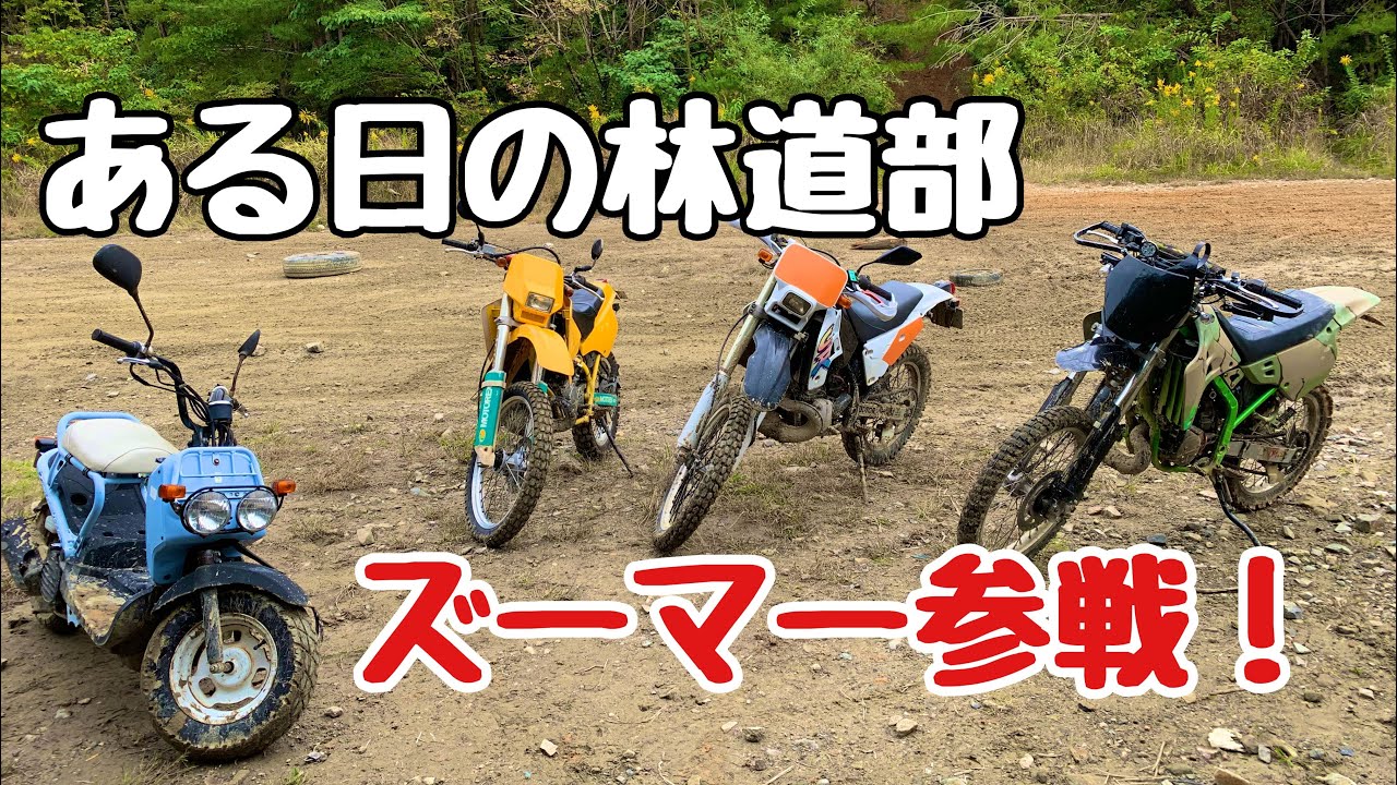 林道モトブログ 0 5 ある日の林道部 ズーマー参戦 Youtube