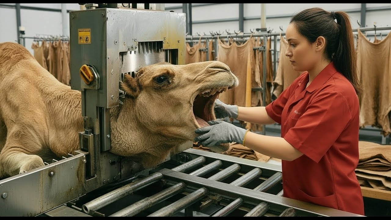 Inside the Camel Meat Factory – Full Process How Luxury Camel Products Are Made