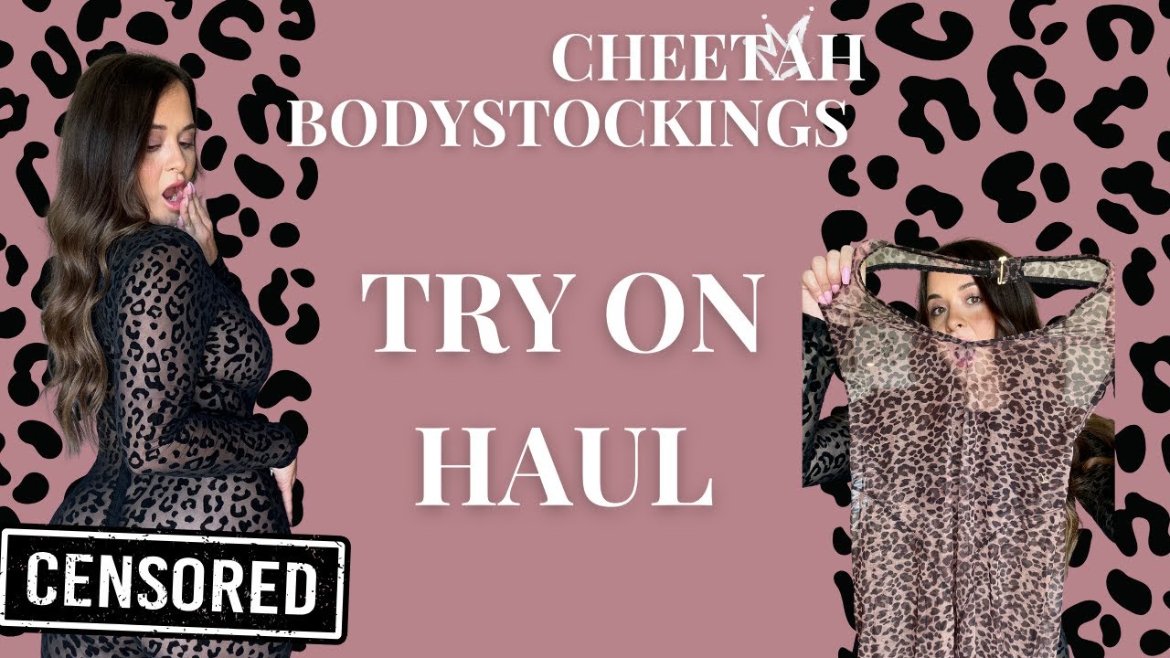Cheetah Print Bodystocking Try On Haul | Jean Marie's Closet
