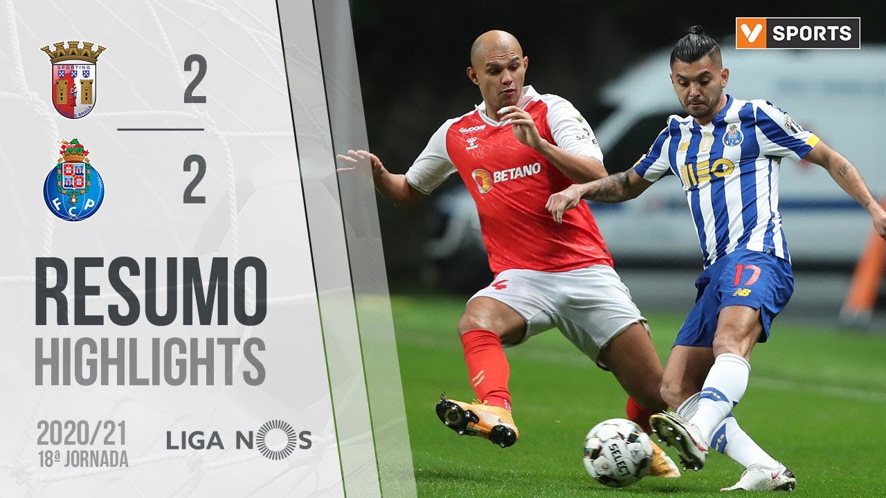 Highlights Resumo SC Braga 2-2 FC Porto (Liga 20/21 #18)