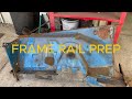 Prepping an Old Frame Rail for the "71 Challenger Barn Find