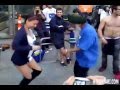 Old punjabi uncle dancing with hot chubby girl