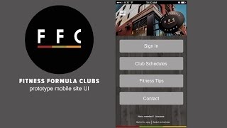 FFC app - UI screenshot 1