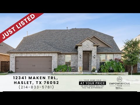 12341 Maken Trail, Haslet, TX home video tour