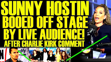 The View Hosts BOOED OFF STAGE By LIVE AUDIENCE After Mocking Charlie Kirk As Sunny Hostin PANICS!