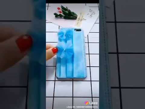 طريقة عمل جراب للهاتف من الكمامة شكل انيق 