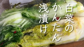 [かんたんレシピ]ジップロックですぐできる。白菜の浅漬け#白菜の浅漬け