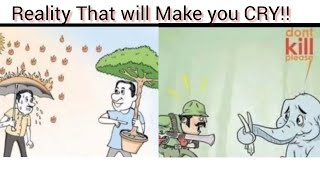 Top 30 Illustration Pictures with Deep Meanings|sad Reality of Modern world