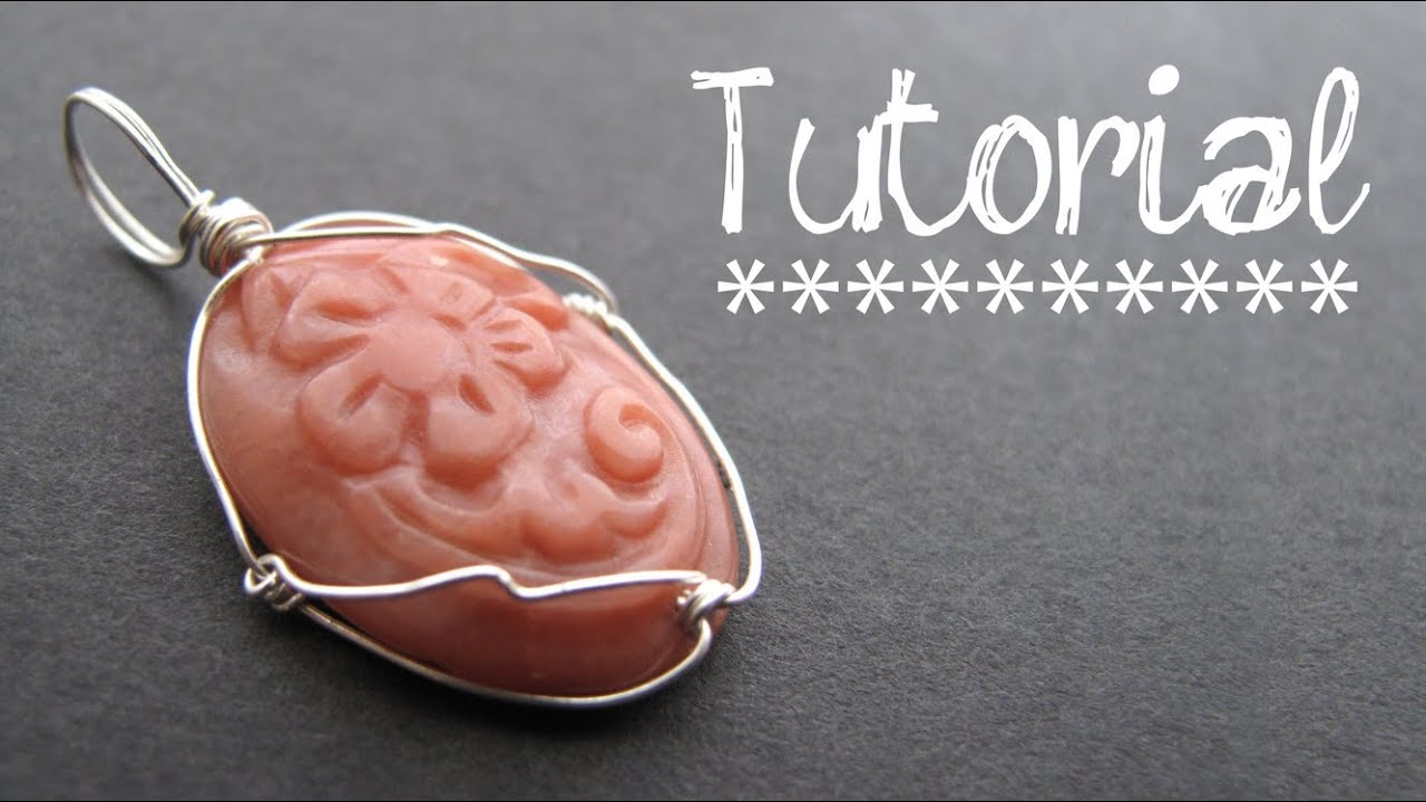 Wire Wrapped Caged Stone Pendant How To - Jewelry Making Tutorial - YouTube