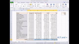 Excel Quick Tip - The Quickest Way To Add Totals To Columns - Wise Owl